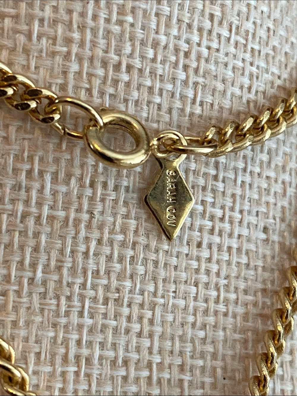 RARE Sarah Cov “Tiger Fish” Pendant Necklace - Picture 4 of 5
